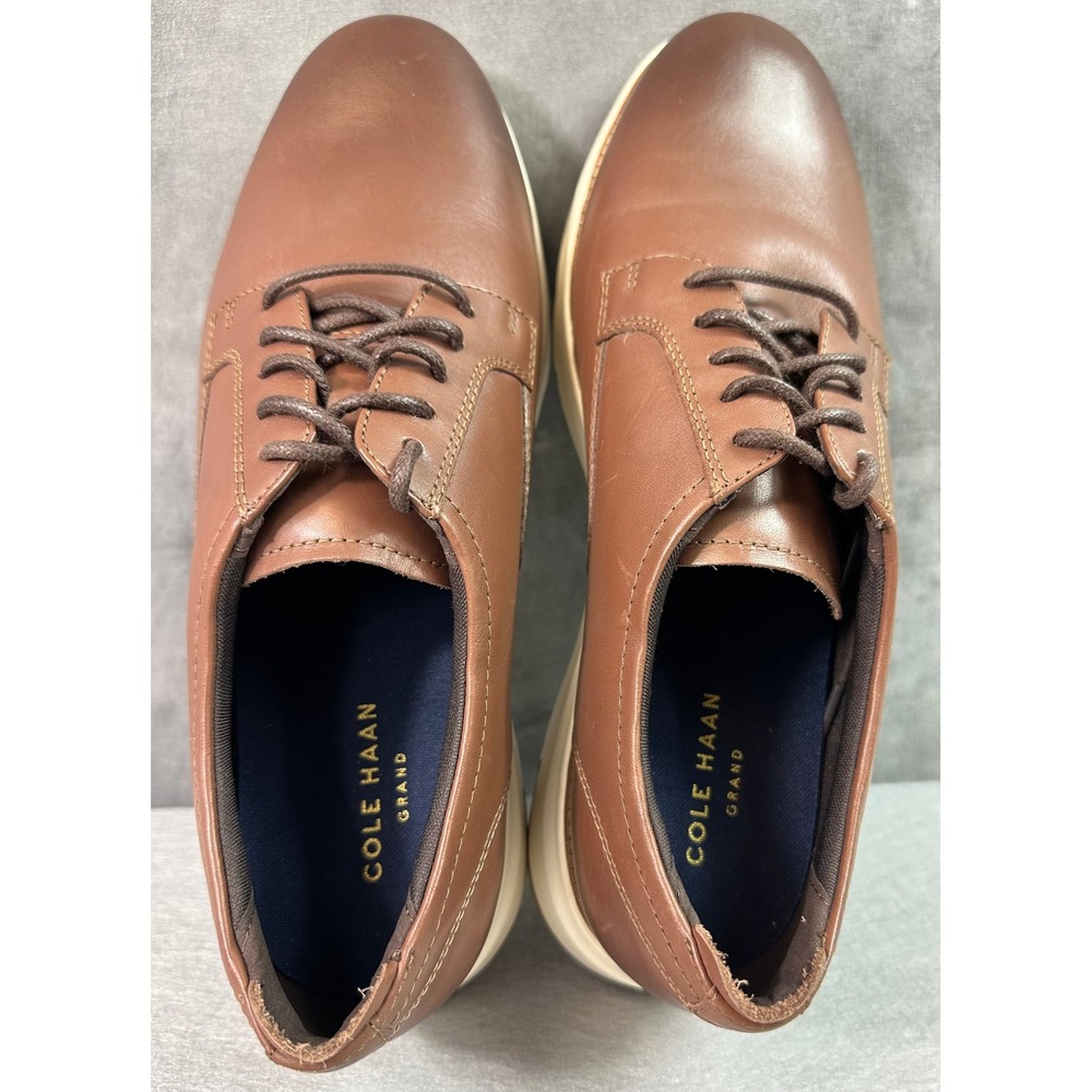 Cole Haan Men's Brown Grand Atlantic Oxford Dress Shoe sz 12M (S2296) - Picture 7 of 9